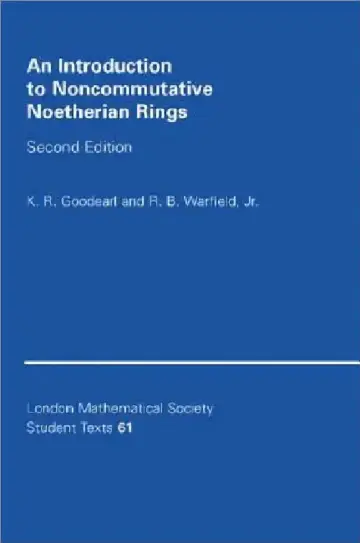 Cover of An Introduction to Noncommutative Noetherian Rings