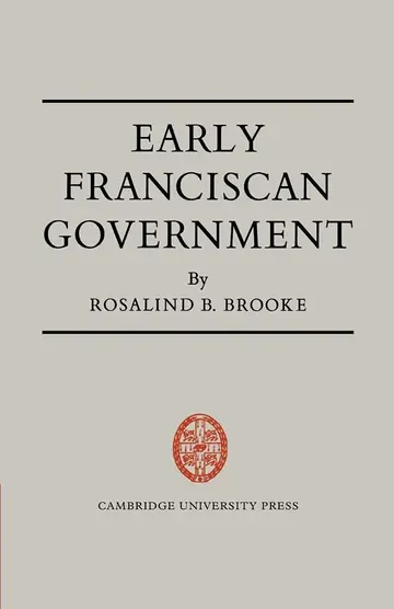Cover of Early Franciscan Government