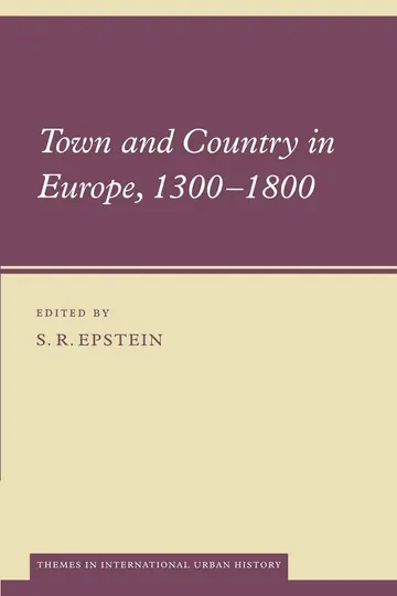 Cover of Town and Country in Europe, 1300–1800