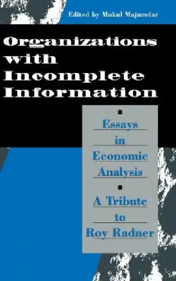 Cover of Organization with Incomplete Information