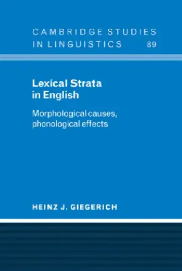 Cover of Lexical Strata in English