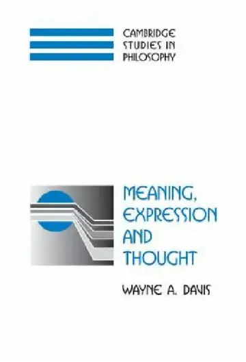 Cover of Meaning, Expression, and Thought