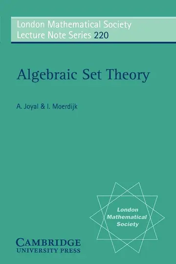 Cover of Algebraic Set Theory