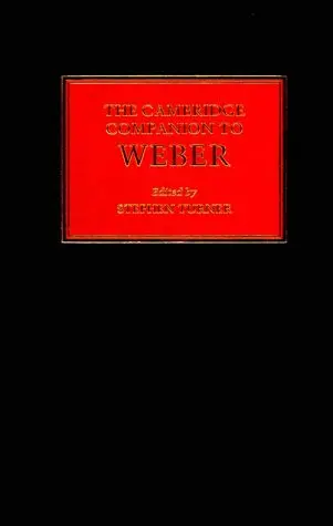 Cover of The Cambridge Companion to Weber