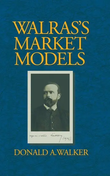 Cover of Walras's Market Models
