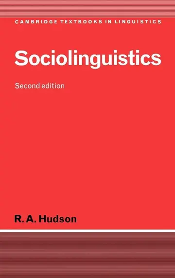 Cover of Sociolinguistics