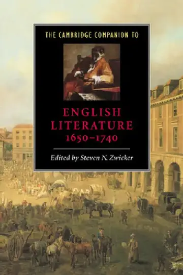 Cover of The Cambridge Companion to English Literature, 1650 1740