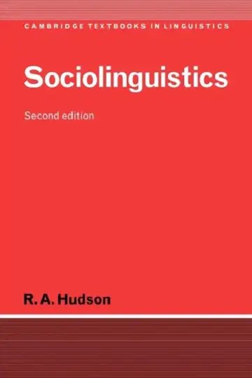 Cover of Sociolinguistics