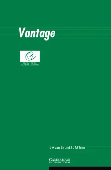 Cover of Waystage and Threshold Level.'Vantage Level'