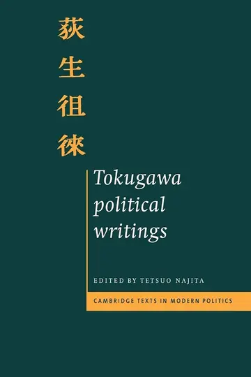 Cover of Tokugawa Political Writings