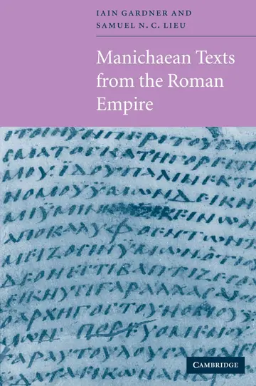 Cover of Manichaean Texts from the Roman Empire