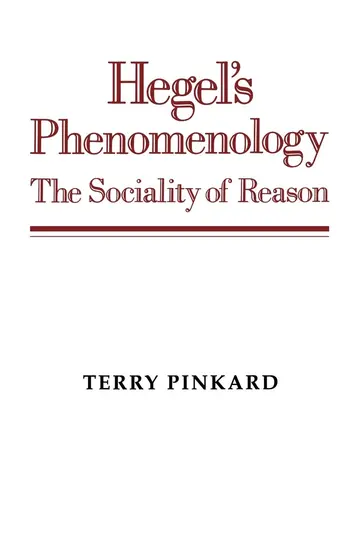 Cover of Hegel's Phenomenology