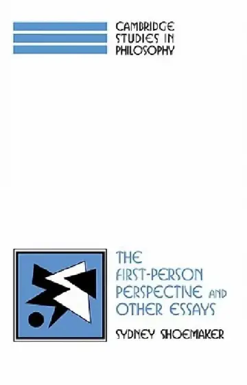 Cover of The First-Person Perspective and Other Essays