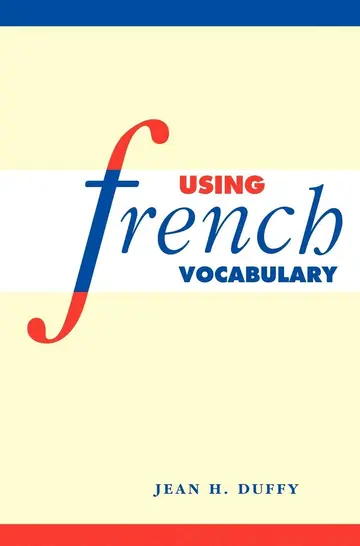 Cover of Using French Vocabulary