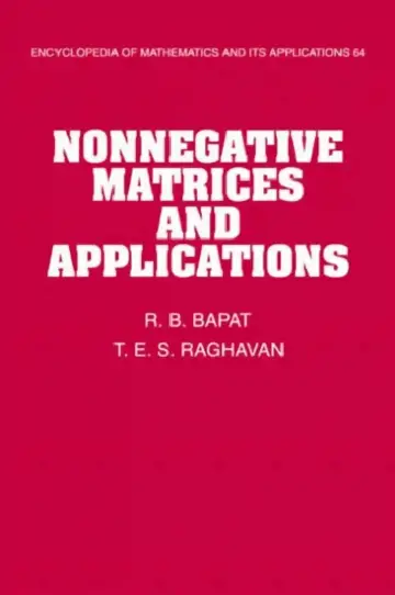 Cover of Nonnegative Matrices and Applications