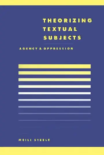 Cover of Theorising Textual Subjects