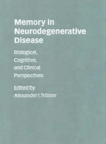 Cover of Memory in Neurodegenerative Disease