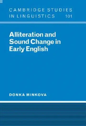 Cover of Alliteration and Sound Change in Early English