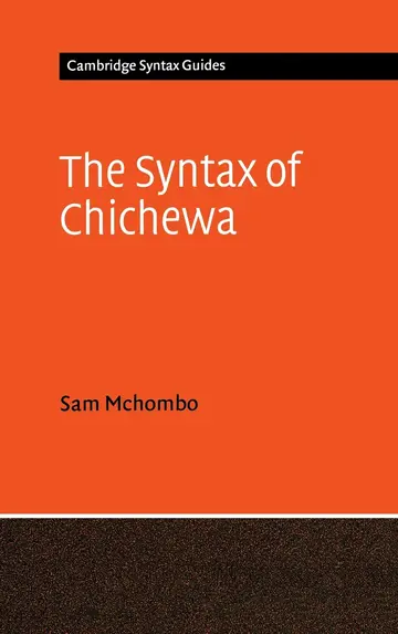 Cover of The Syntax of Chichewa