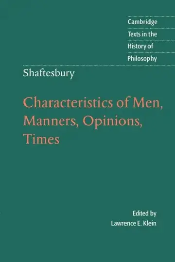 Cover of Characteristics of Men, Manners, Opinions, Times