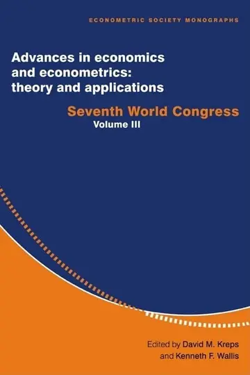 Cover of Advances in Economics and Econometrics