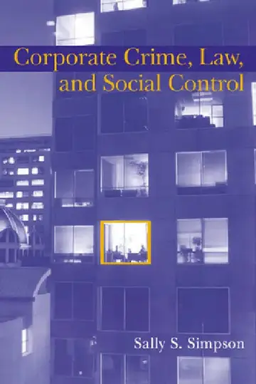 Cover of Corporate Crime, Law, and Social Control