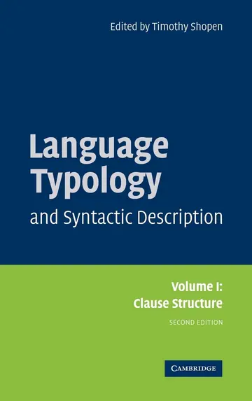 Cover of Language Typology and Syntactic Description