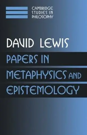 Cover of Papers in Metaphysics and Epistemology