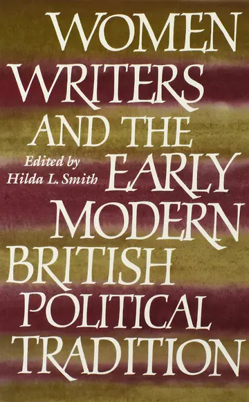 Cover of Women Writers and the Early Modern British Political Tradition