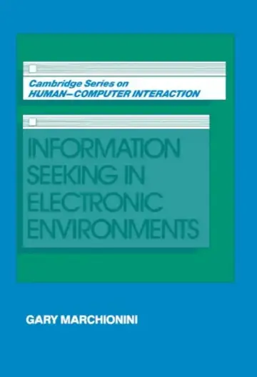 Cover of Information Seeking in Electronic Environments