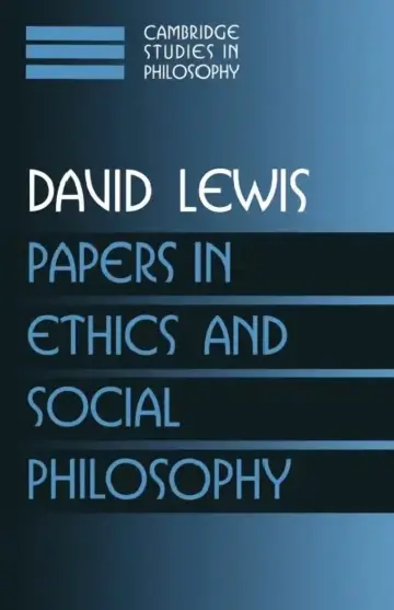 Cover of Papers in Ethics and Social Philosophy