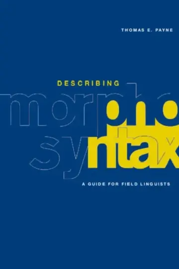 Cover of Describing Morphosyntax