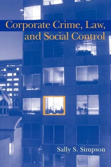 Cover of Corporate Crime, Law, and Social Control