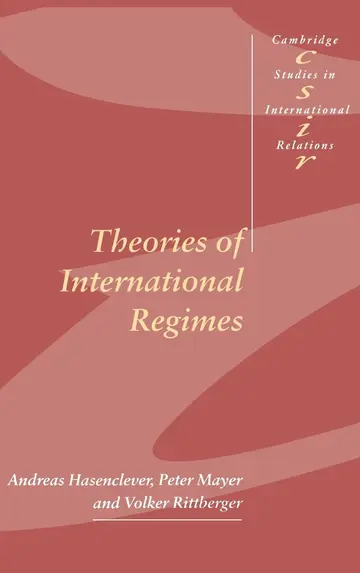 Cover of Theories of International Regimes