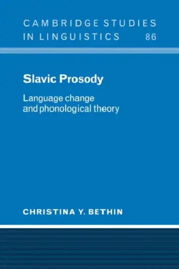 Cover of Slavic Prosody