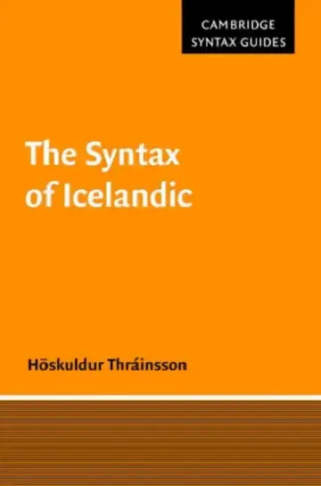 Cover of The Syntax of Icelandic