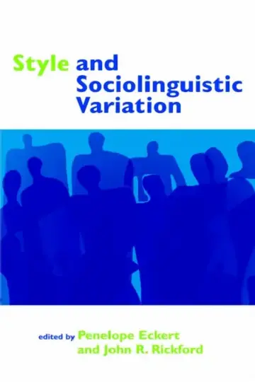 Cover of Style and Sociolinguistic Variation