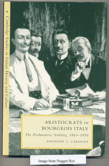 Cover of Aristocrats in Bourgeois Italy