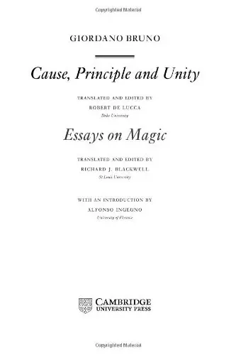 Cover of Giordano Bruno