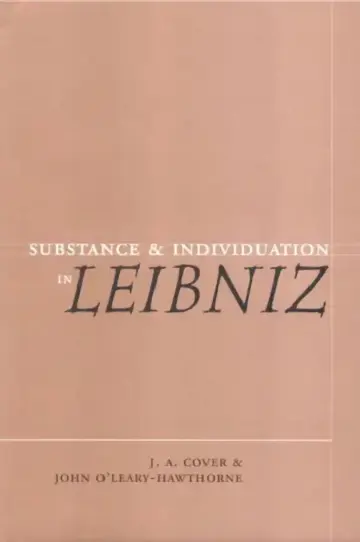 Cover of Substance and Individuation in Leibniz
