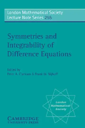 Cover of Symmetries and Integrability of Difference Equations