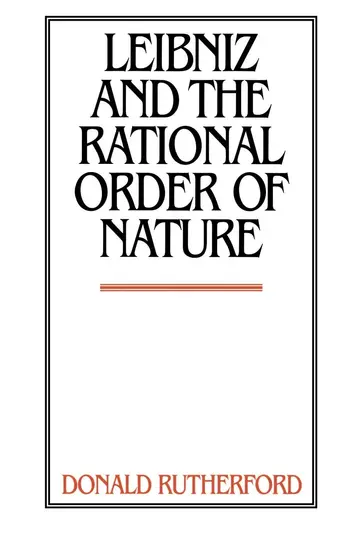 Cover of Leibniz and the Rational Order of Nature