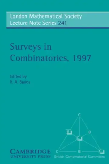 Cover of Surveys in Combinatorics, 1997
