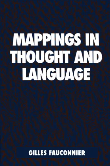 Cover of Mappings in Thought and Language