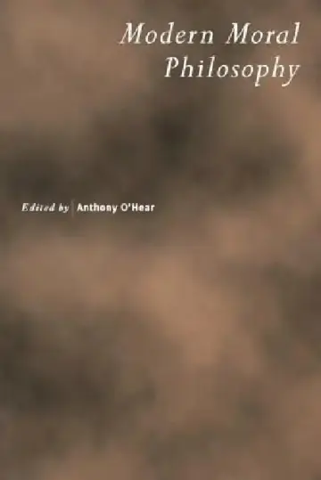Cover of Modern Moral Philosophy
