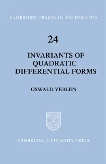 Cover of Invariants of Quadratic Differential Forms