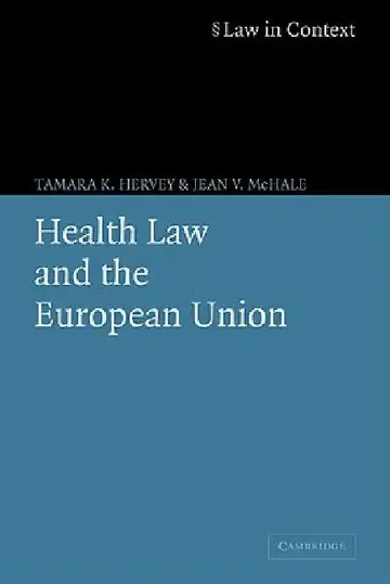 Cover of Health Law and the European Union