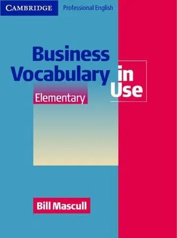 Cover of Business Vocabulary in Use Elementary