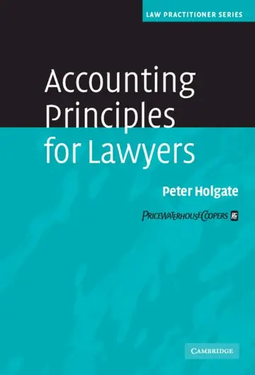 Cover of Accounting Principles for Lawyers