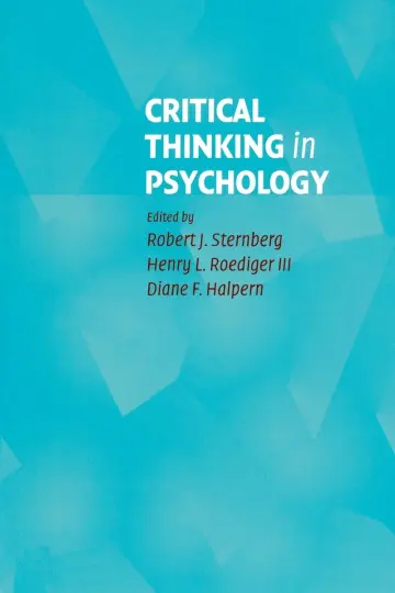 Cover of Critical Thinking in Psychology